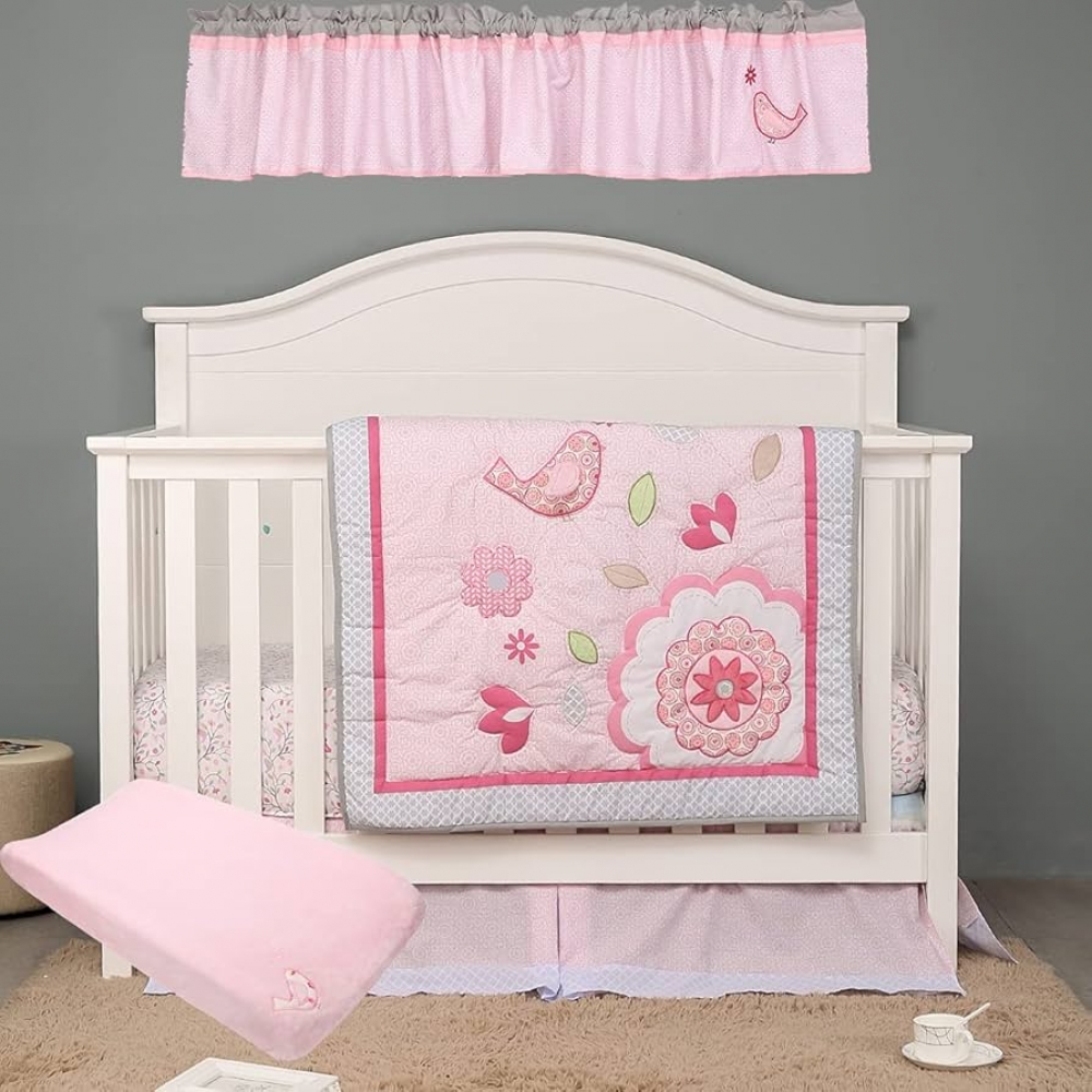 Treasures 3 Piece Crib Bedding Set