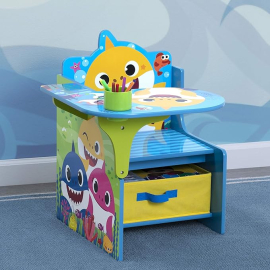 Delta Children Chair Desk With Storage Bin, Baby Shark