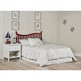 Dream On Me Violet 7 in 1 Convertible Life Style Crib, Cherry + Free Mattress