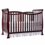 Dream On Me Violet 7 in 1 Convertible Life Style Crib, Cherry + Free Mattress