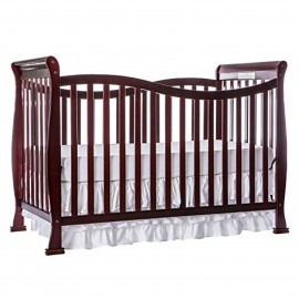 Dream On Me Violet 7 in 1 Convertible Life Style Crib, Cherry + Free Mattress