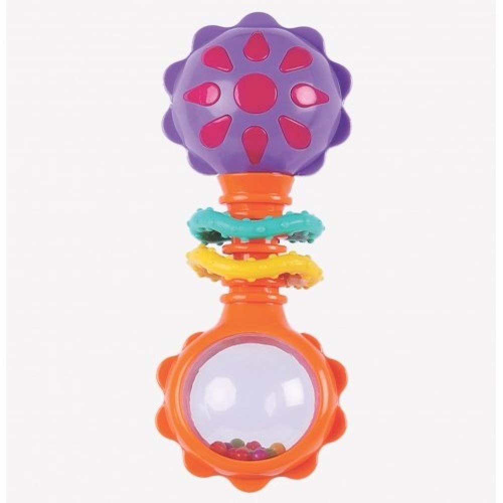 Playgro Baby Twisting Barbell Rattle