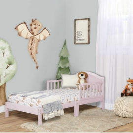 Dream On Me Sydney Toddler Bed, blush pink