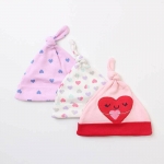 Knotted 3 Piece Baby Hats for Girls
