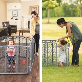 Evenflo Versatile Playspace Indoor/Outdoor Gate, Multi Color