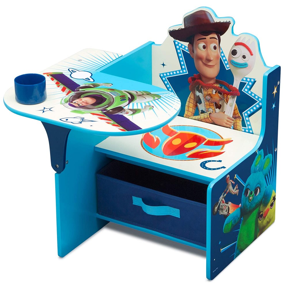 Delta Children Chair Desk with Storage Bin,Disney/Pixar Toy 