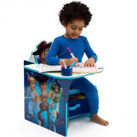 Delta Children Chair Desk with Storage Bin,Disney/Pixar Toy 