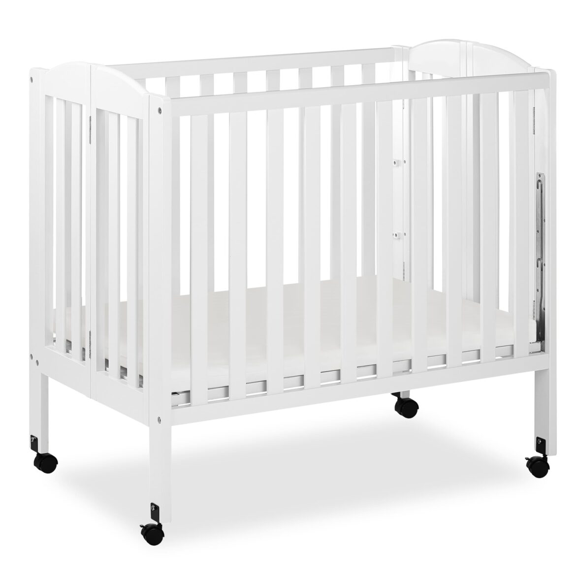 Dream On Me 3 in 1 mini Folding  Crib,white