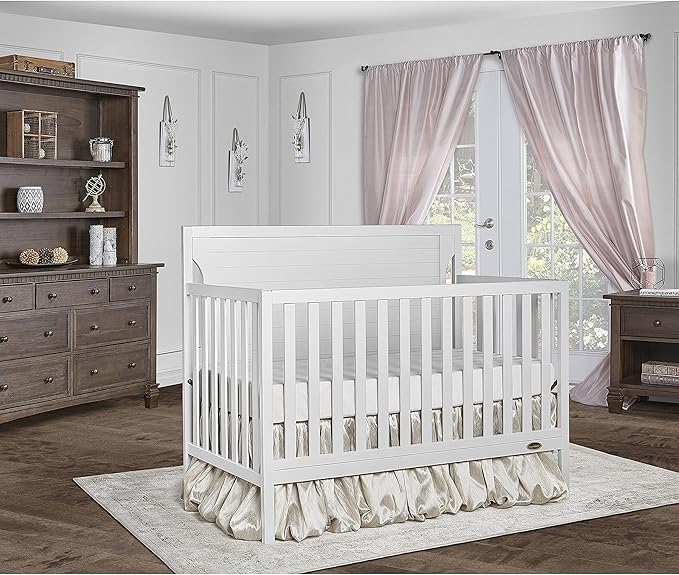 Dream On Me Cape Cod 5-in-1 Convertible Crib in White
