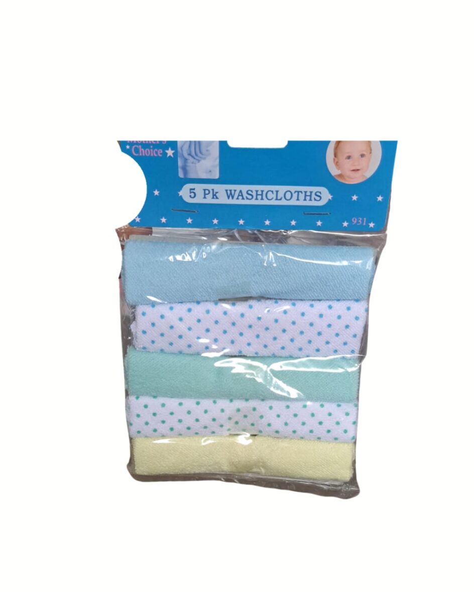 Mother’s Choice 5 Pack Washcloth